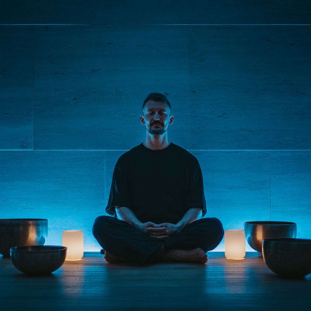 Mladá žena praktizujúca jógu v modernom prostredí